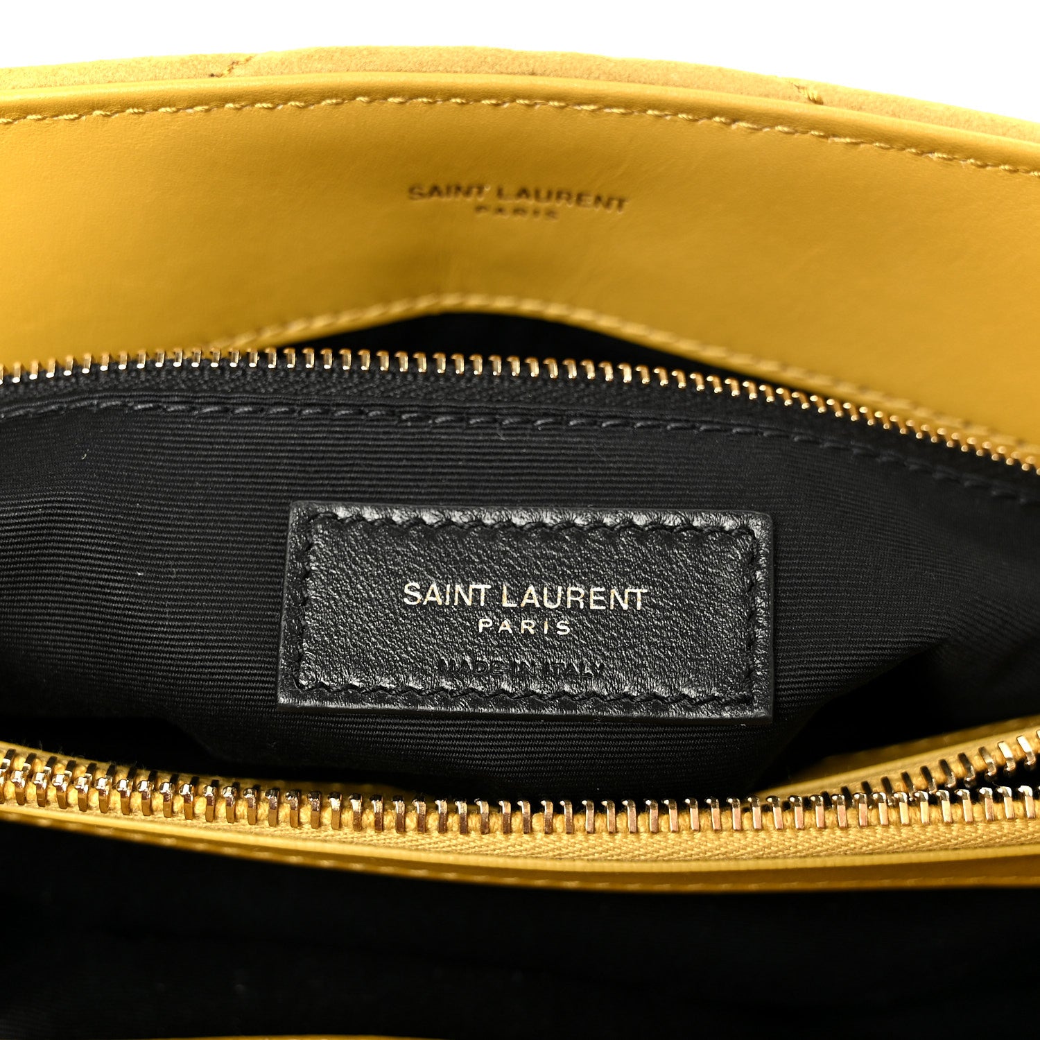 Saint Laurent Suede Y Quilted Monogram Medium Loulou Chain Satchel Chartreuse 7 of 11
