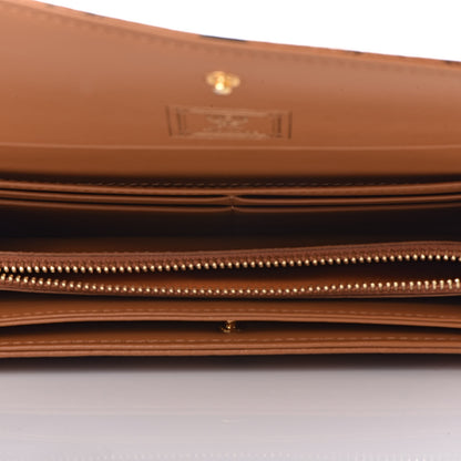 MCM Visetos Heritage Continental Flap Wallet Cognac 5 of 10