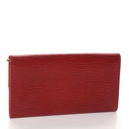 Louis Vuitton Epi Sarah Wallet Castillan Red 3 of 9