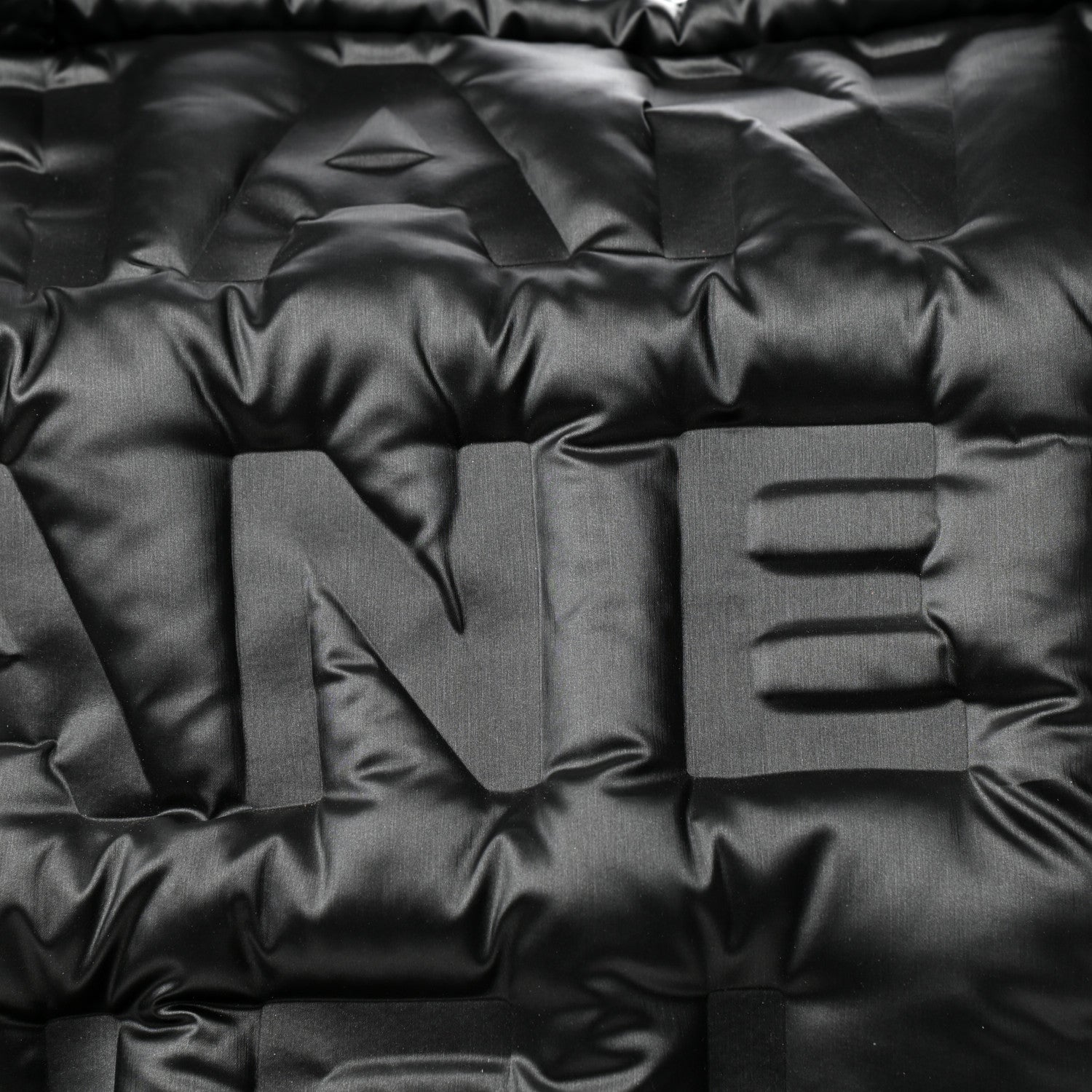 Chanel Nylon Embossed Large Doudoune Bowling Bag Black 8 of 8