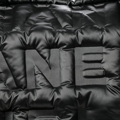 Chanel Nylon Embossed Large Doudoune Bowling Bag Black 8 of 8