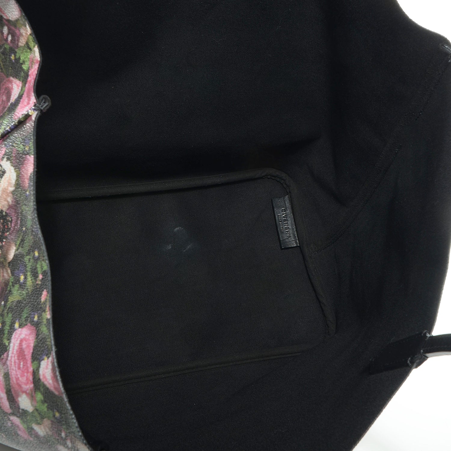 Givenchy Textured Coated Canvas Roses Camouflage Print Large Antigona Tote Black 5 of 10