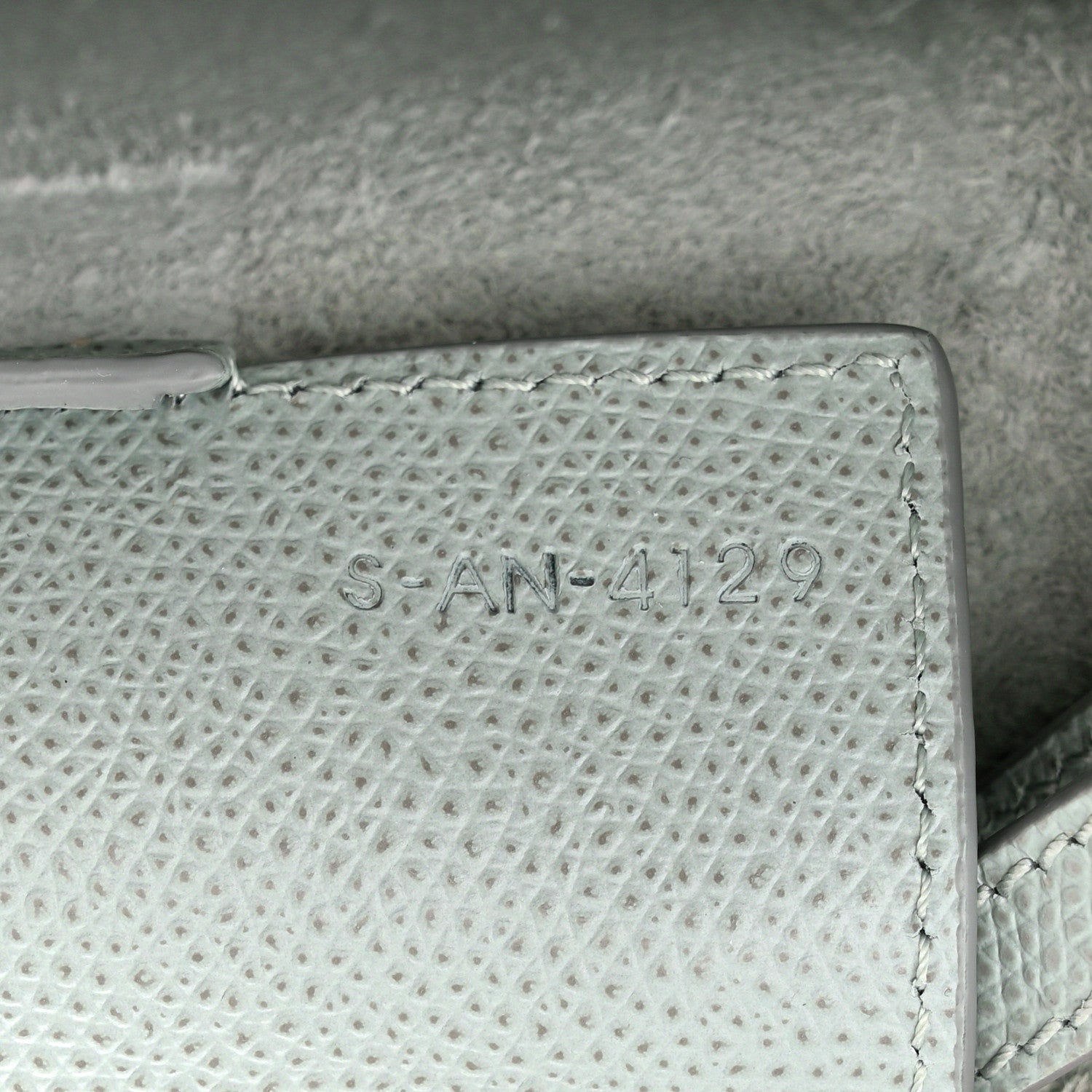 Celine Grained Calfskin Small Vertical Cabas Mineral 7 of 10