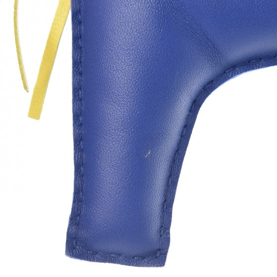 Hermes Milo Lambskin Grigri Rodeo Horse Bag Charm GM Bleu Electrique Malachite Lime 8 of 10