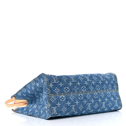 Louis Vuitton Monogram Denim Onthego MM Blue 4 of 8