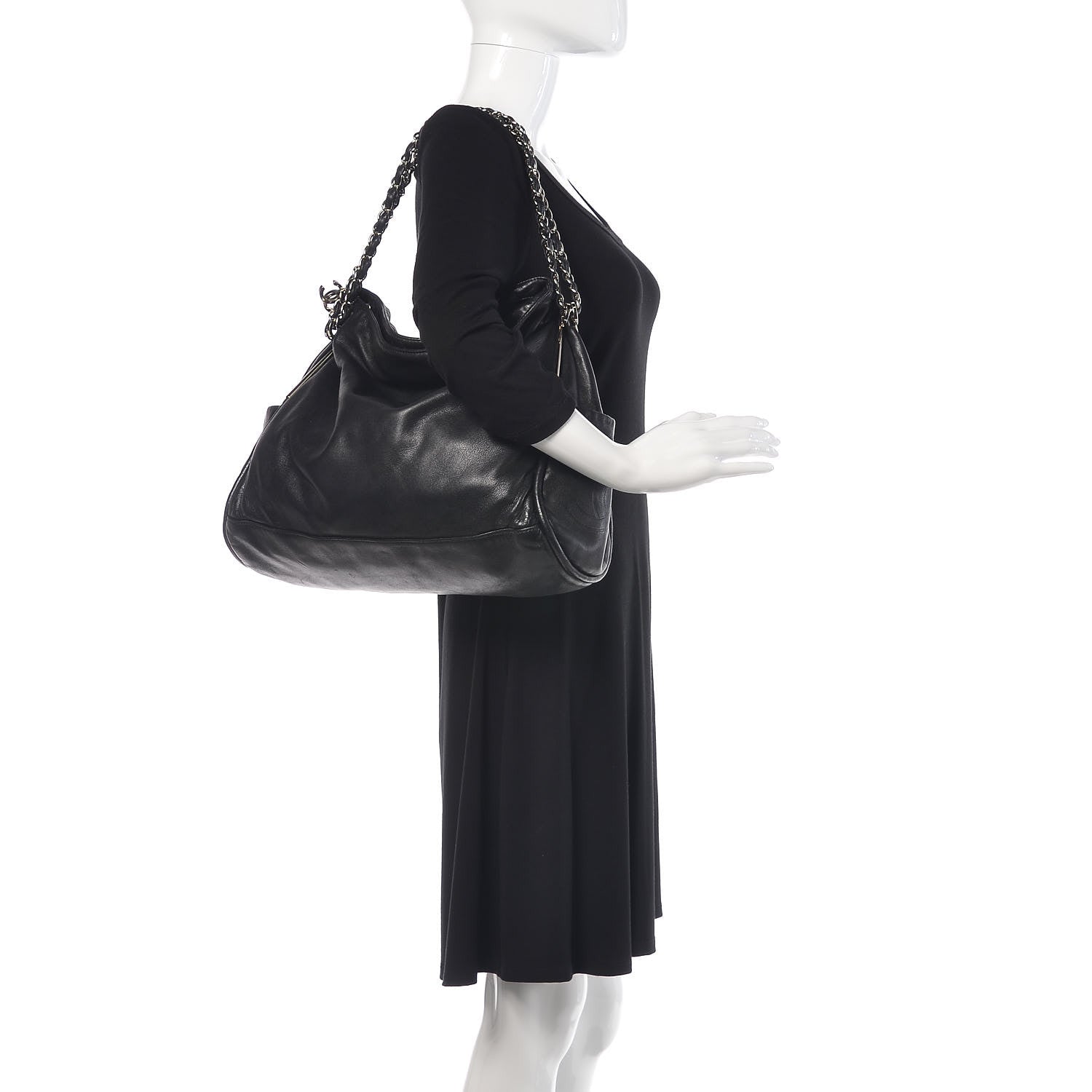 Chanel Lambskin Ultimate Soft Hobo Black 2 of 12