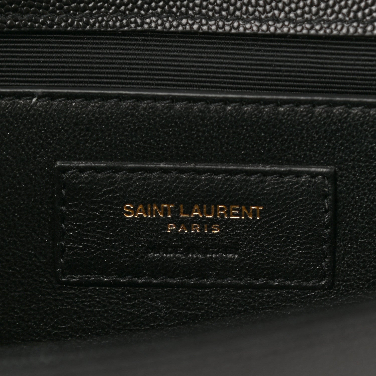 Saint Laurent Grain De Poudre Monogram Cassandre Clutch Black 7 of 8