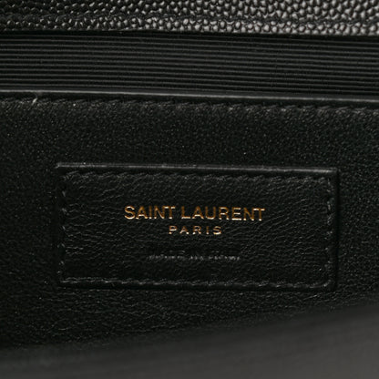 Saint Laurent Grain De Poudre Monogram Cassandre Clutch Black 7 of 8