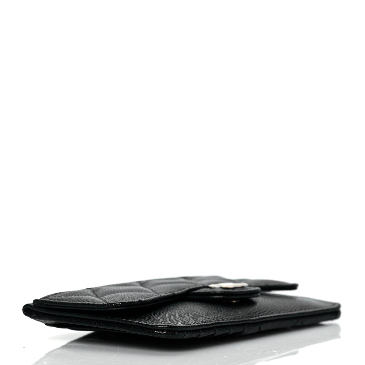 Chanel Caviar Quilted Flap Zip Card Holder Black 4 of 9