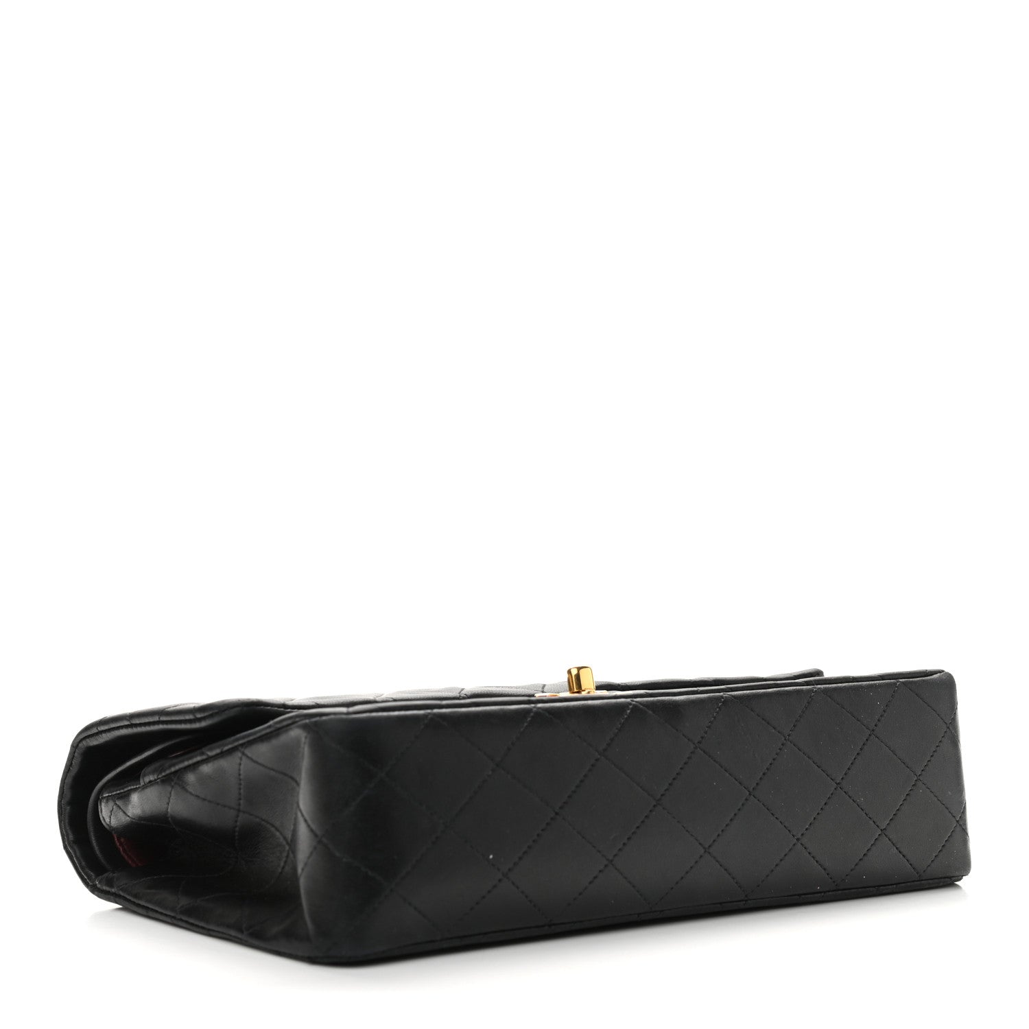 Chanel Lambskin Quilted Medium Double Flap Black 3 of 14