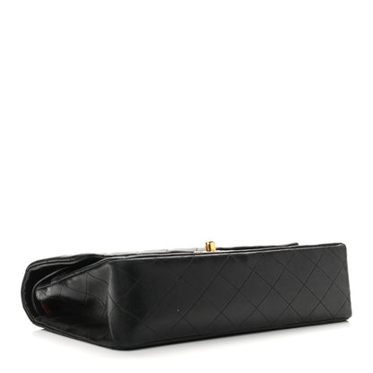 Chanel Lambskin Quilted Medium Double Flap Black 3 of 14