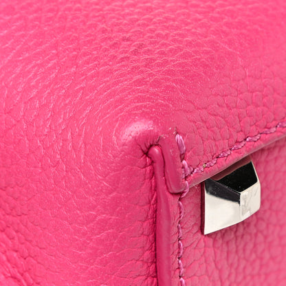 MCM Grained Calfskin X-Mini Milla Tote Beetroot Pink 14 of 16