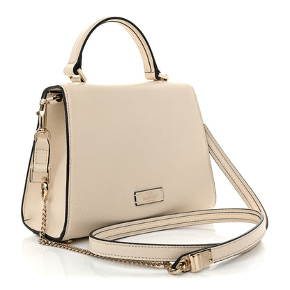 Valentino Garavani Grainy Calfskin Swarovski Crystal Embellished Small VSling Top Handle Bag Light Ivory 3 of 9