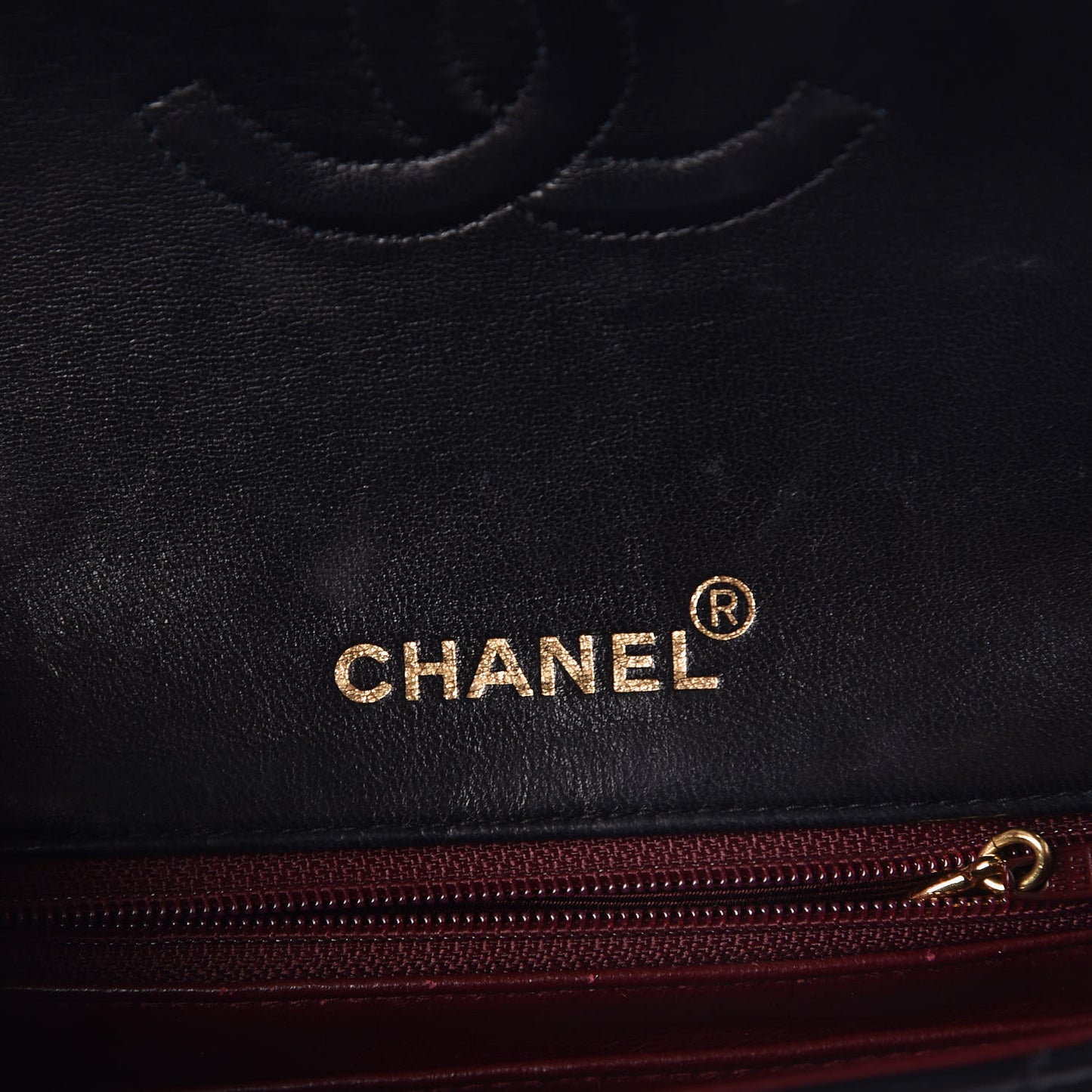 Lambskin Quilted Mini Square Flap Black