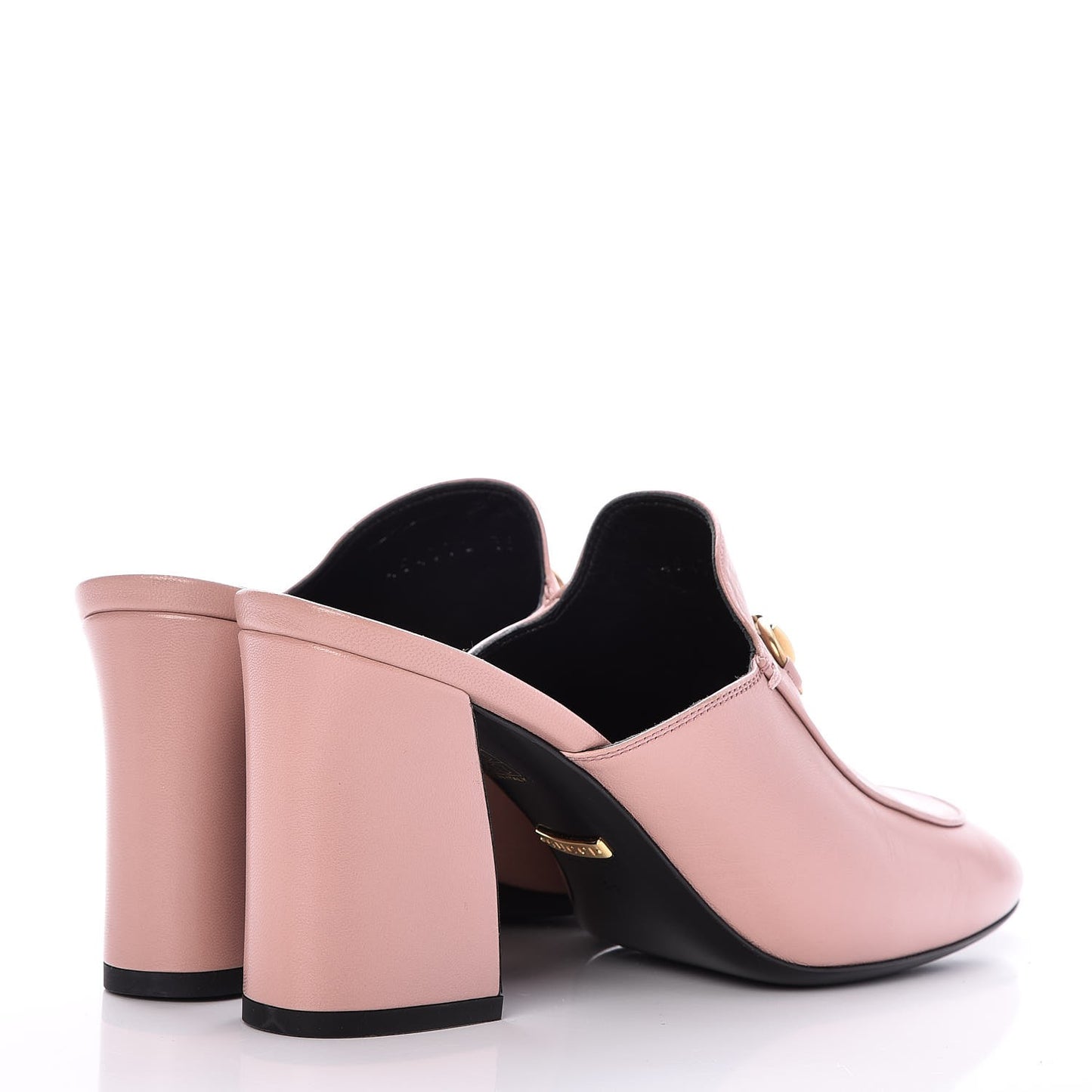 Malaga Kid Horsebit Princetown Mid Heel Mules 39 Pink