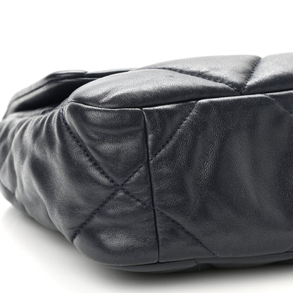 Chanel Lambskin Quilted Medium Chanel 19 Flap Navy Blue 9 of 10
