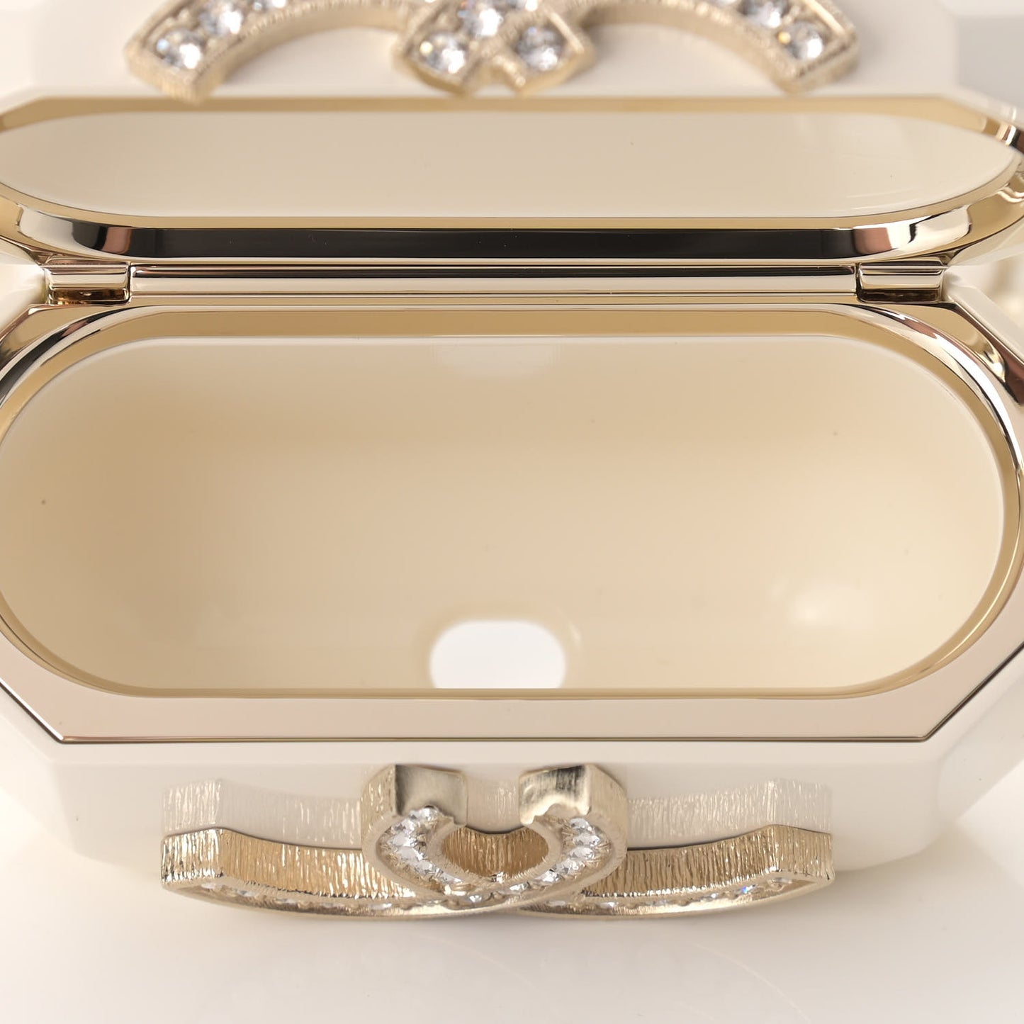Resin Crystal Pearl Airpod Pro Case Necklace Gold White Pearly Black