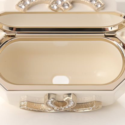 Chanel Resin Crystal Pearl Airpod Pro Case Necklace Gold White Pearly Black 4 of 8
