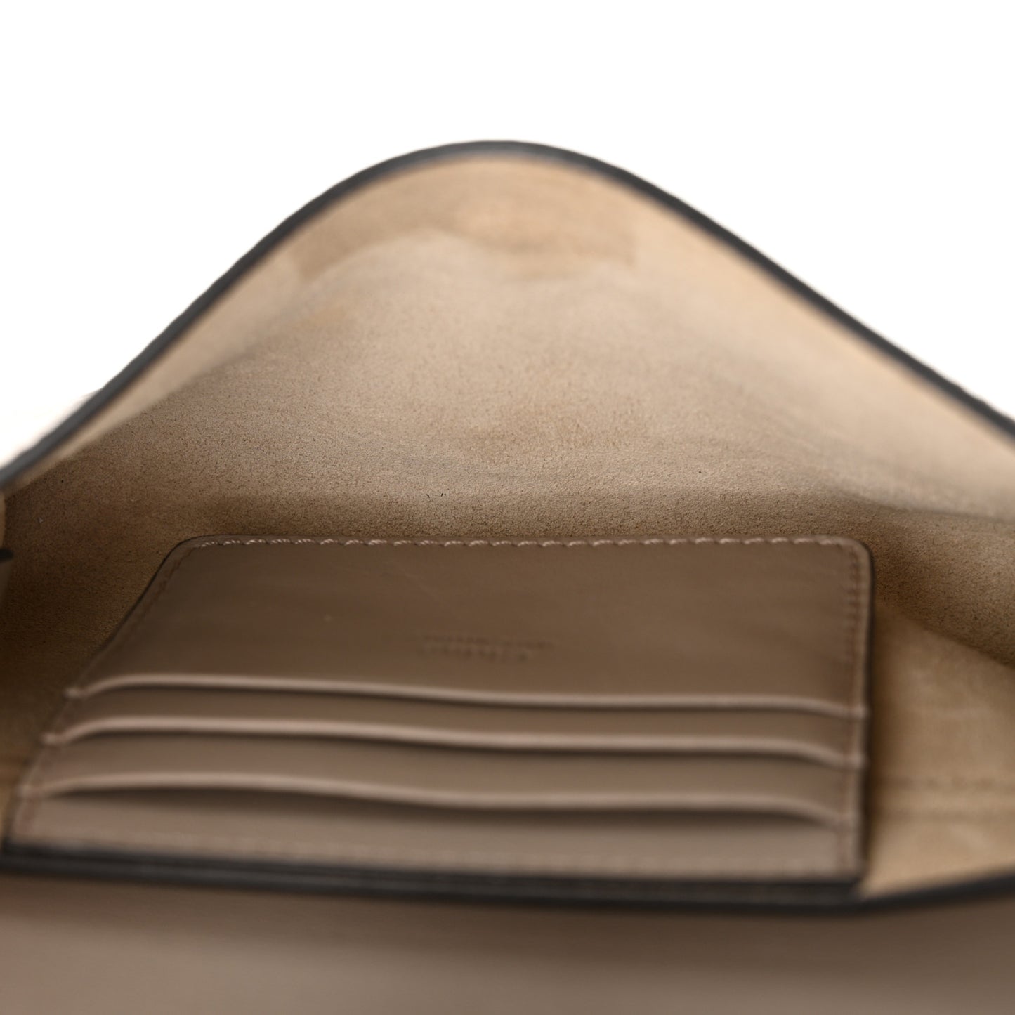 Suede Calfskin Mini Faye Shoulder Bag Motty Grey