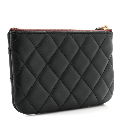 Chanel Lambskin Quilted Small Cosmetic Case Black 3 of 10