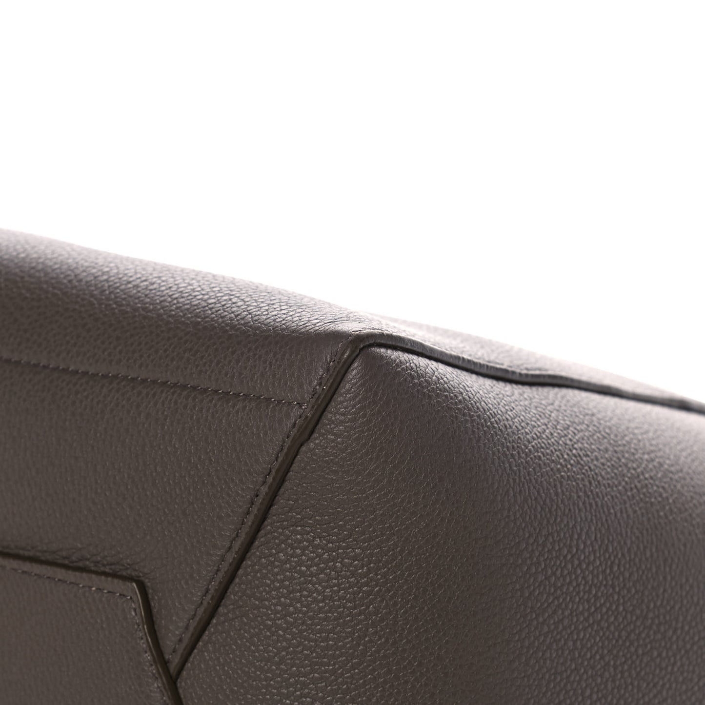 Soft Grained Calfskin Sangle Bucket Bag Taupe