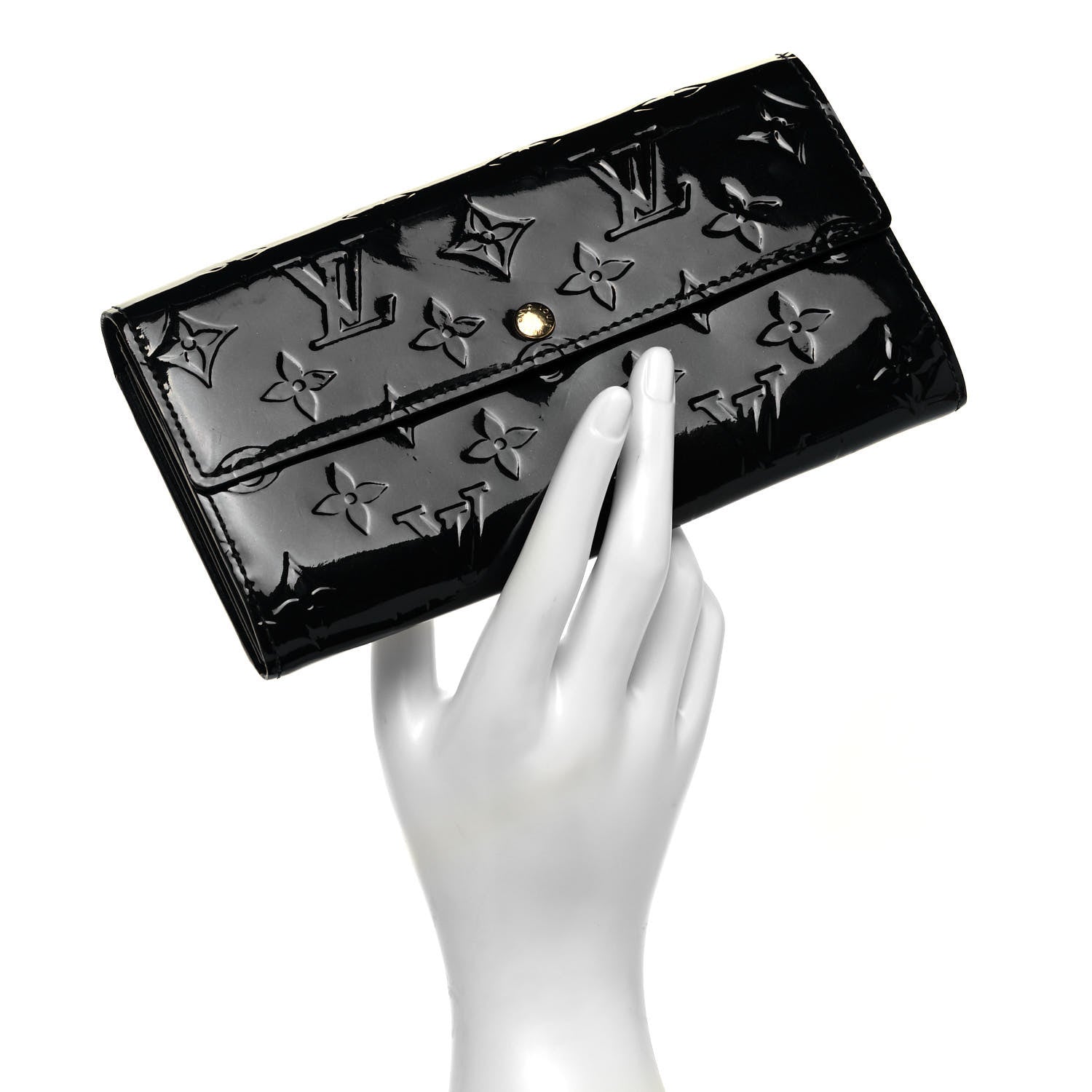 Louis Vuitton Vernis Sarah Wallet Amarante 2 of 8