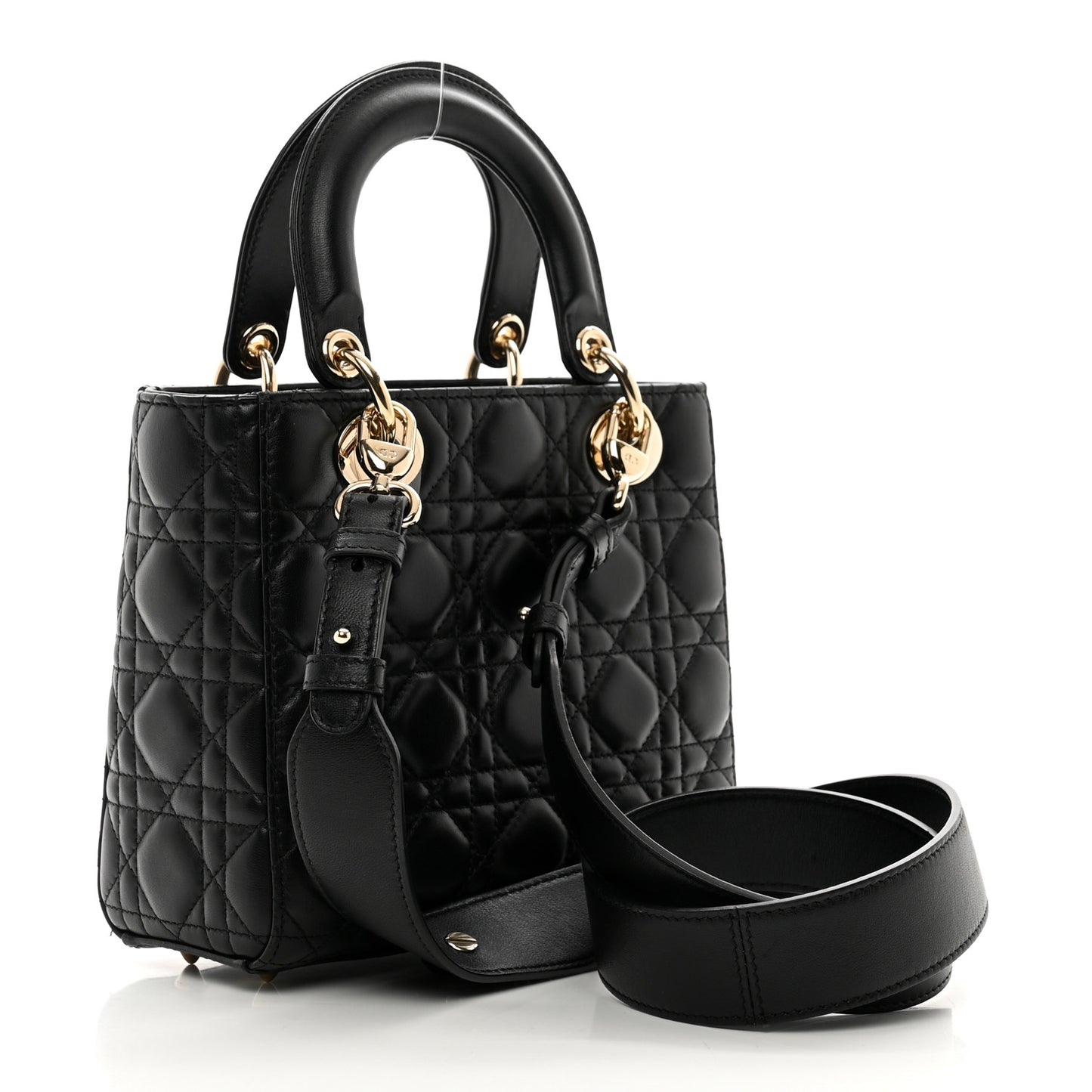 Lambskin Cannage Small My ABCDior Lady Dior Black
