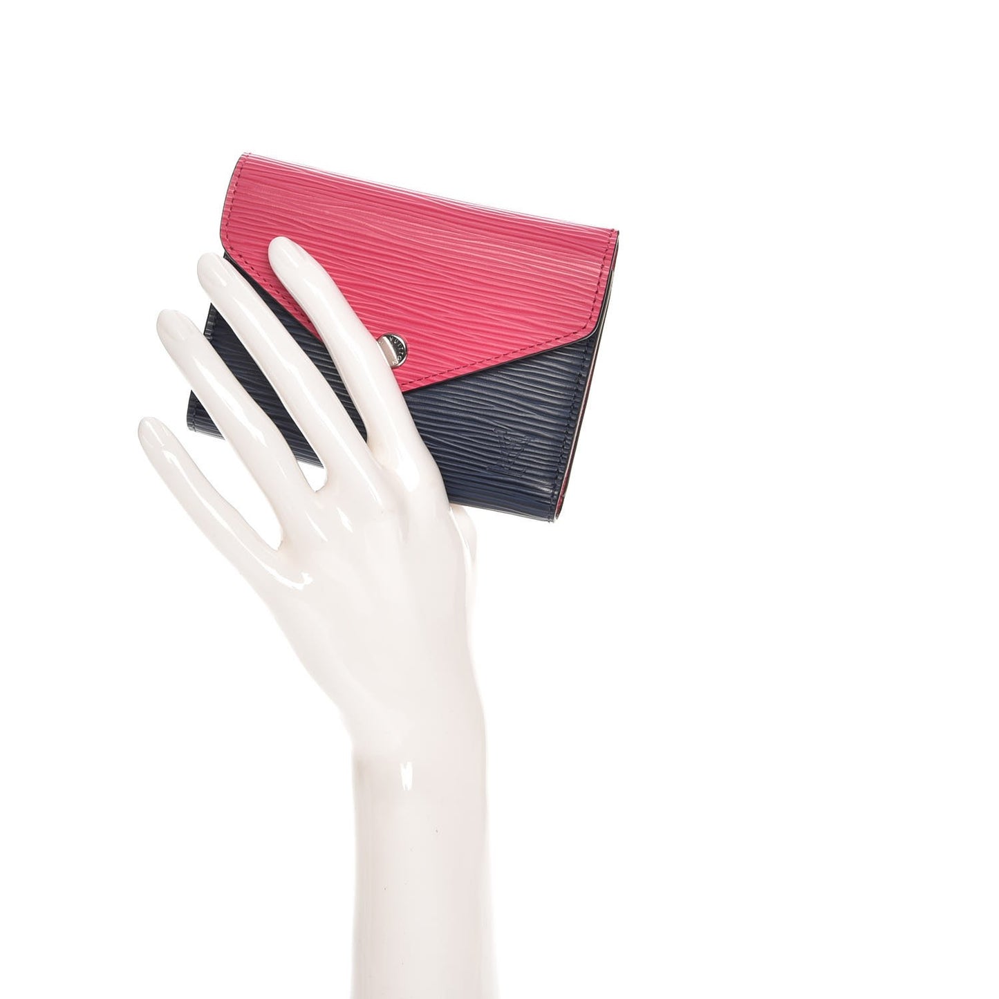 Epi Victorine Wallet Indigo Hot Pink