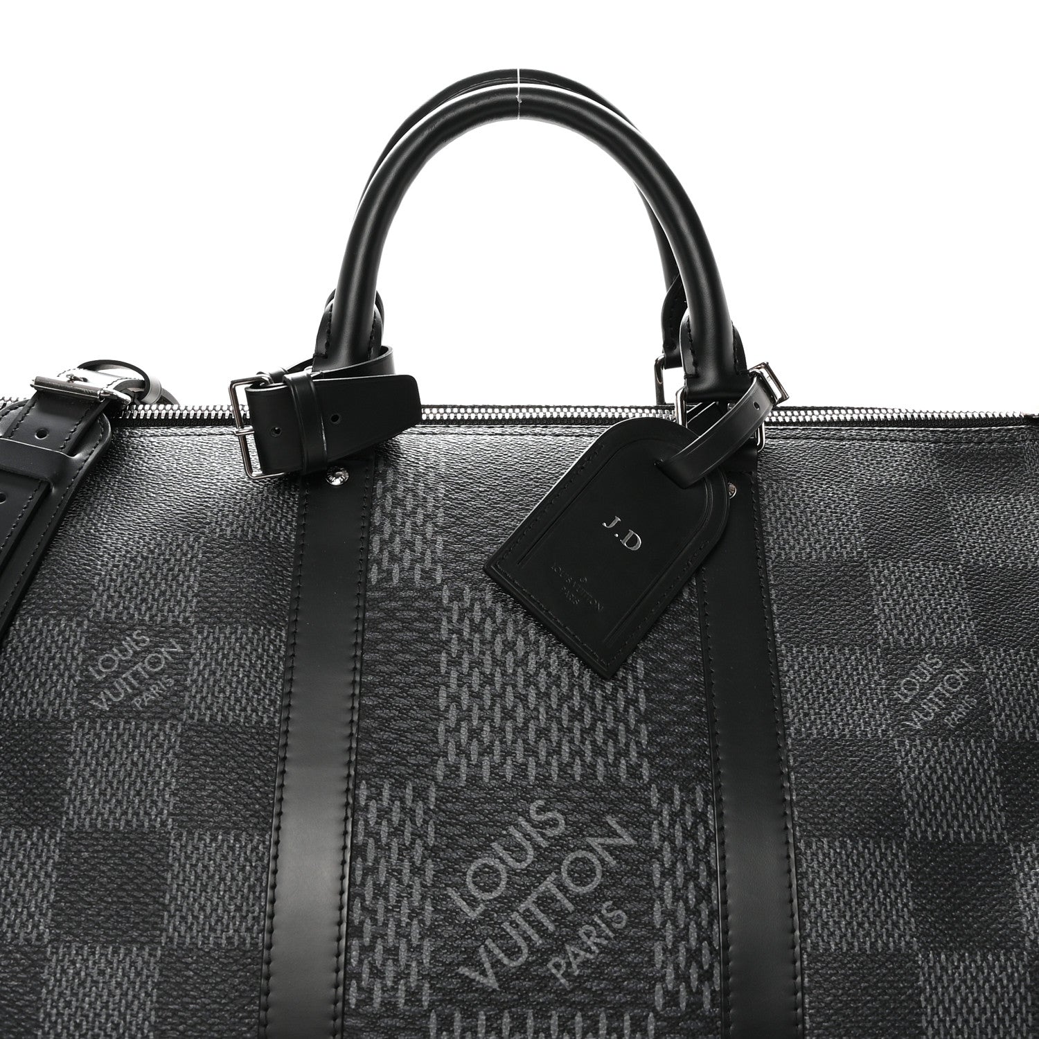 Louis Vuitton Damier Graphite 3D Keepall Bandouliere 50 6 of 18