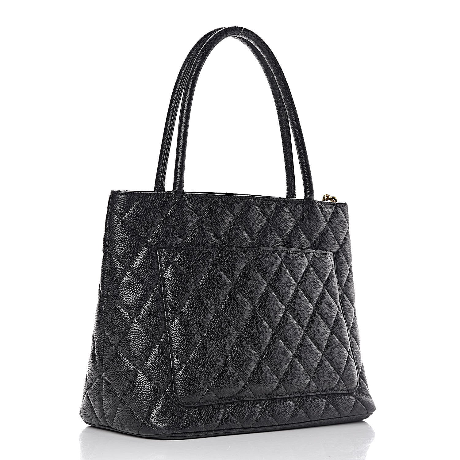 Chanel Caviar Quilted Medallion Tote Black 3 of 18
