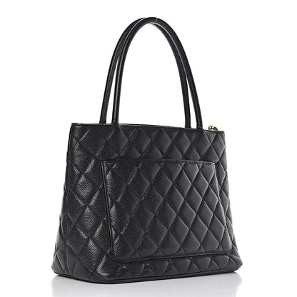 Chanel Caviar Quilted Medallion Tote Black 3 of 18