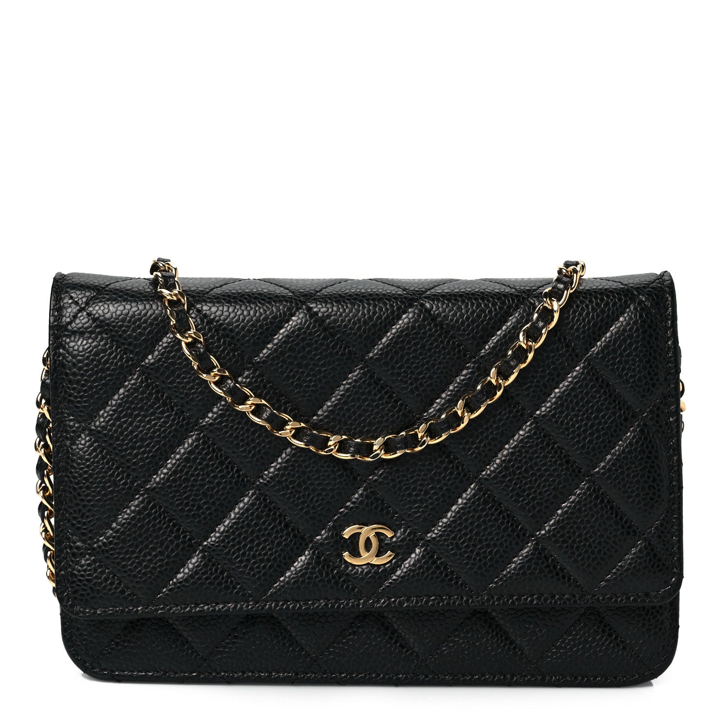 Chanel Caviar Quilted Wallet On Chain WOC Black 1 of 9