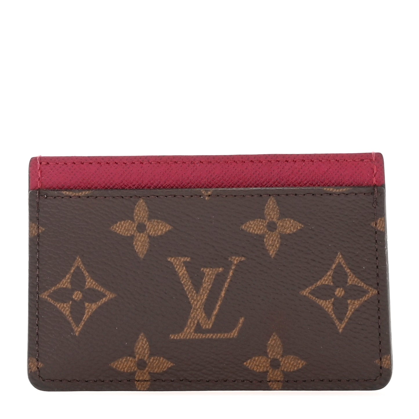 Monogram Card Holder Fuchsia