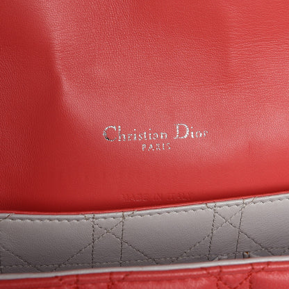 Christian Dior Lambskin Cannage Large Miss Dior Flap Coral 6 of 8