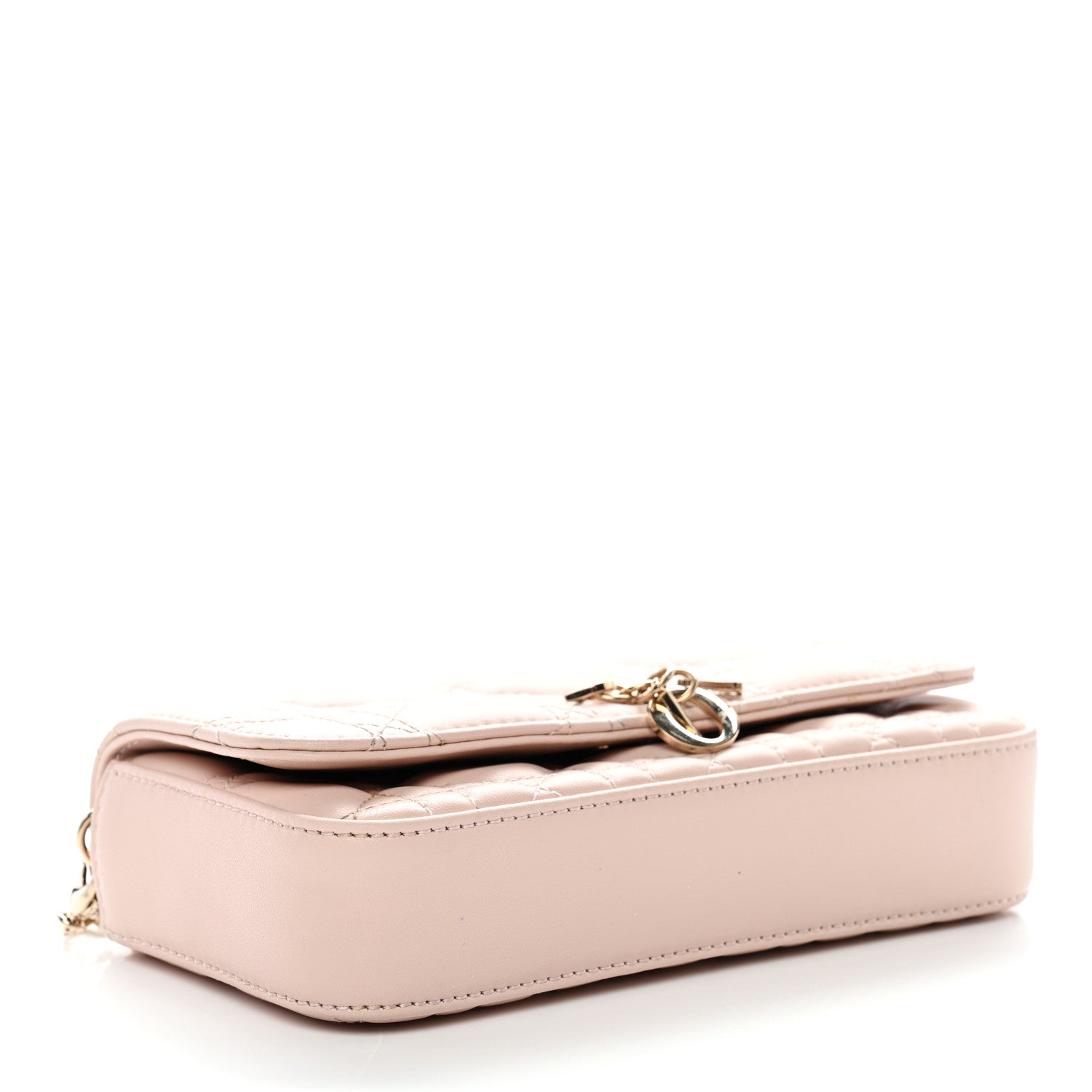 Christian Dior Lambskin Cannage Dior Talk Phone Pouch Rose Poudre 3 of 10