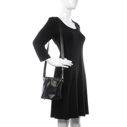 Saint Laurent Calfskin Small Emmanuelle Bucket Bag Black 2 of 9