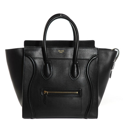 Celine Smooth Calfskin Mini Luggage Black 1 of 9