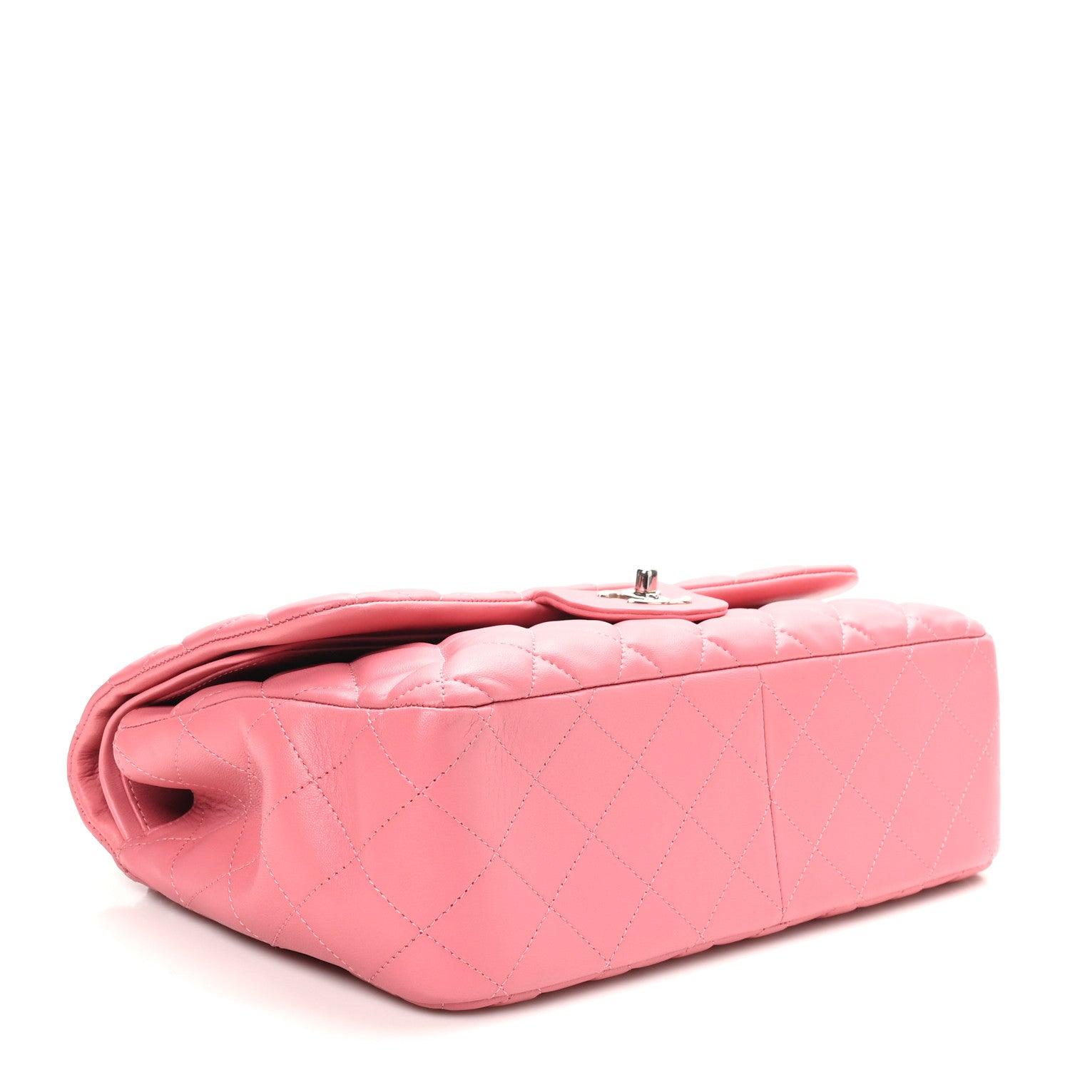 Chanel Lambskin Quilted Jumbo Double Flap Pink Pink 4 of 10