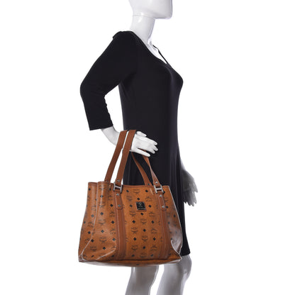 MCM Visetos Shopping Tote Cognac 2 of 14