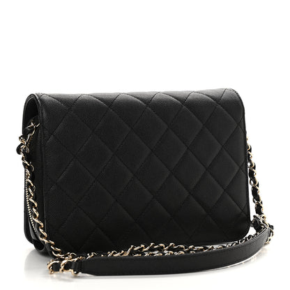 Chanel Caviar Quilted Large Like A Wallet Flap Black 3 of 12