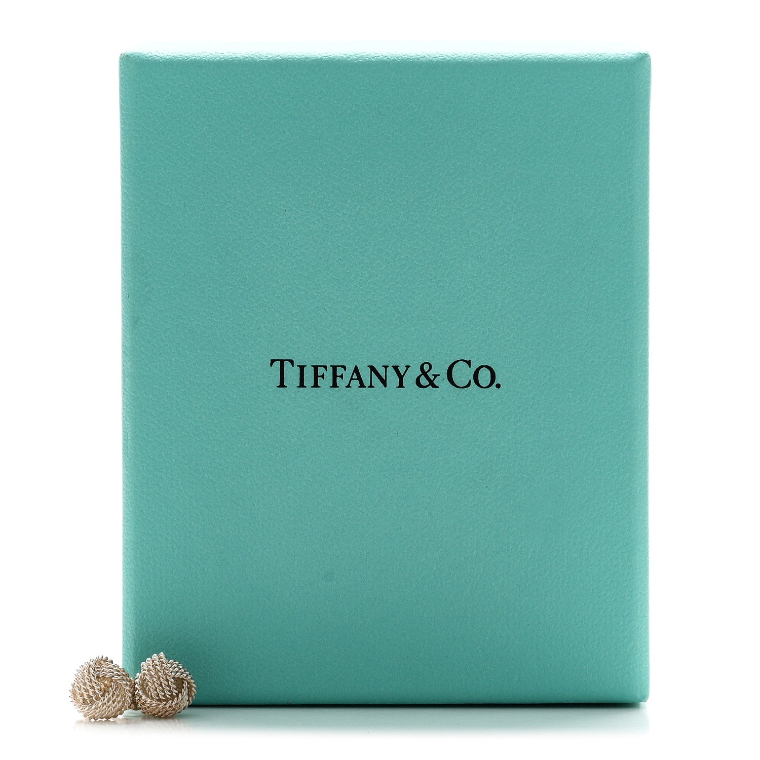 Tiffany Sterling Silver Twist Knot Earrings 5 of 5