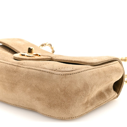 Chanel Suede Calfskin Mini Souplissimo Flap Dark Beige 9 of 10