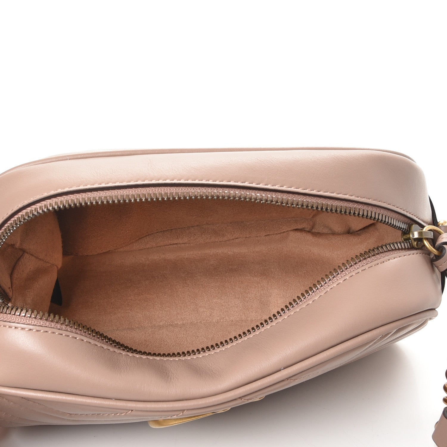 Gucci Calfskin Matelasse Small GG Marmont Chain Shoulder Bag Porcelain Rose 5 of 8