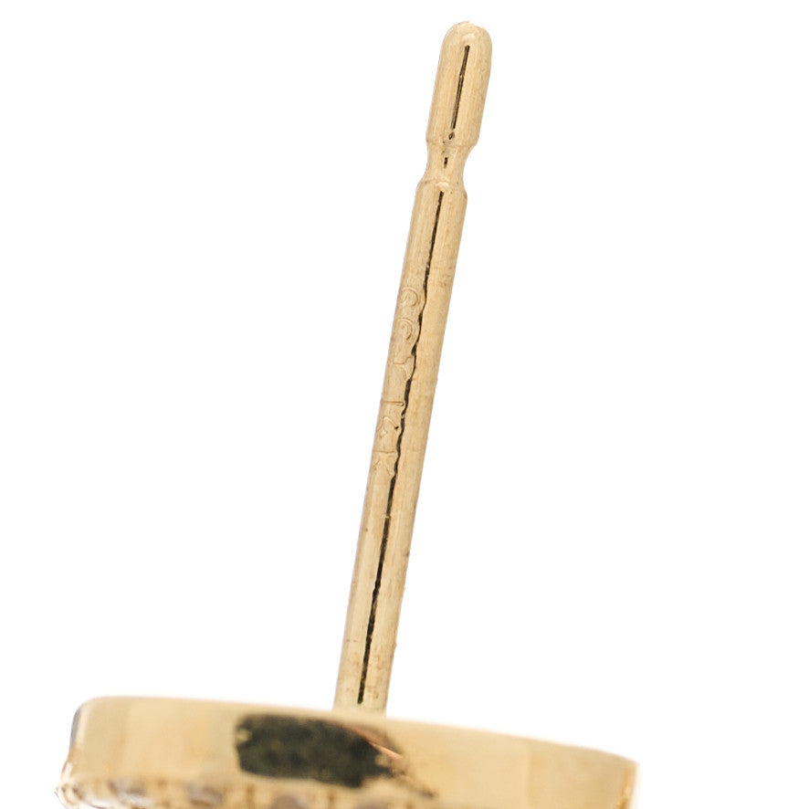 Suzanne Kalan 14K Rose Gold Moonstone White Sapphire Stud Earrings 4 of 4