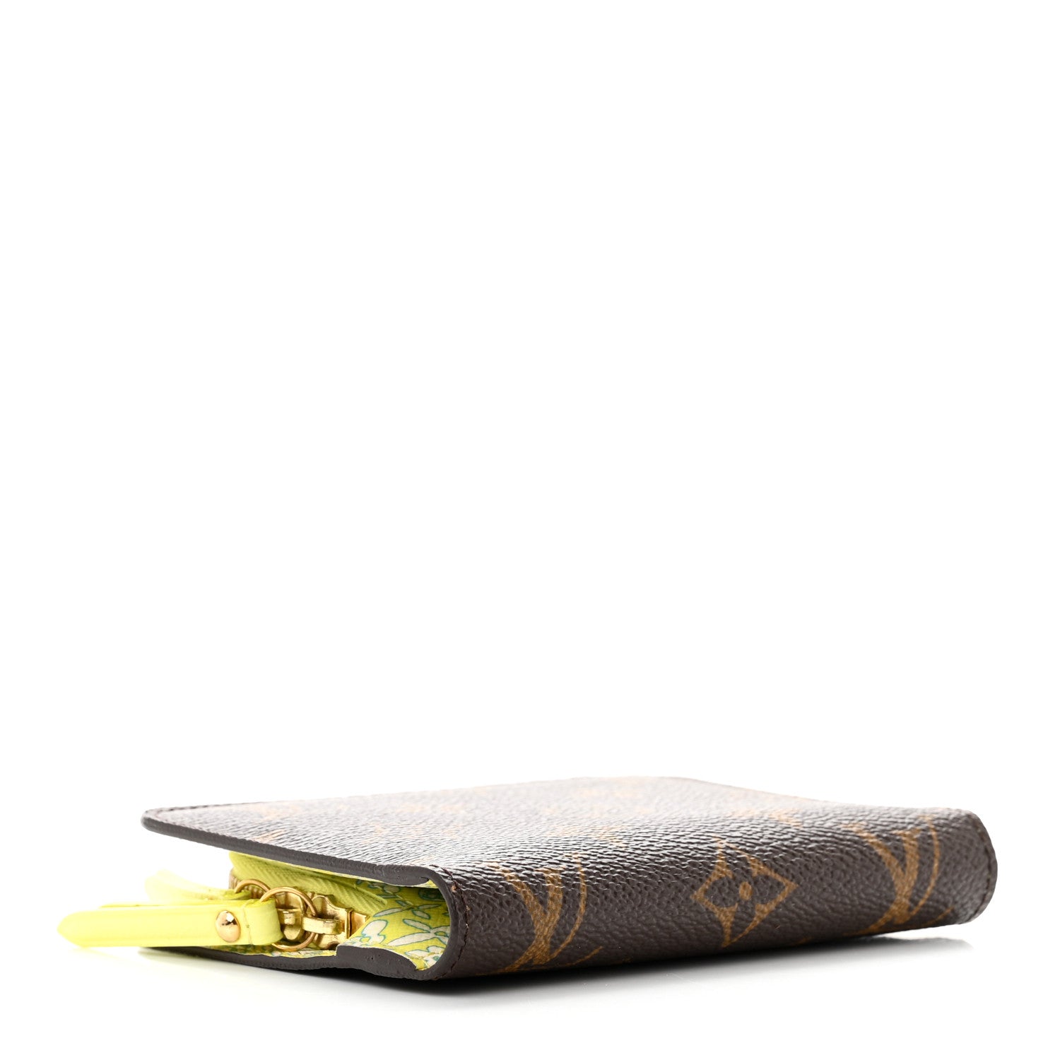 Louis Vuitton Monogram Fleuri Insolite Wallet PM Yellow 4 of 6