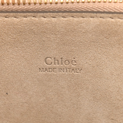 Chloe Calfskin Suede Medium Faye Shoulder Bag Sepia Red 7 of 14