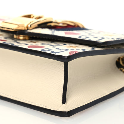 Gucci Textured Calfskin Valentine's Day Super Mini Sylvie Chain Shoulder Bag Ivory 9 of 11