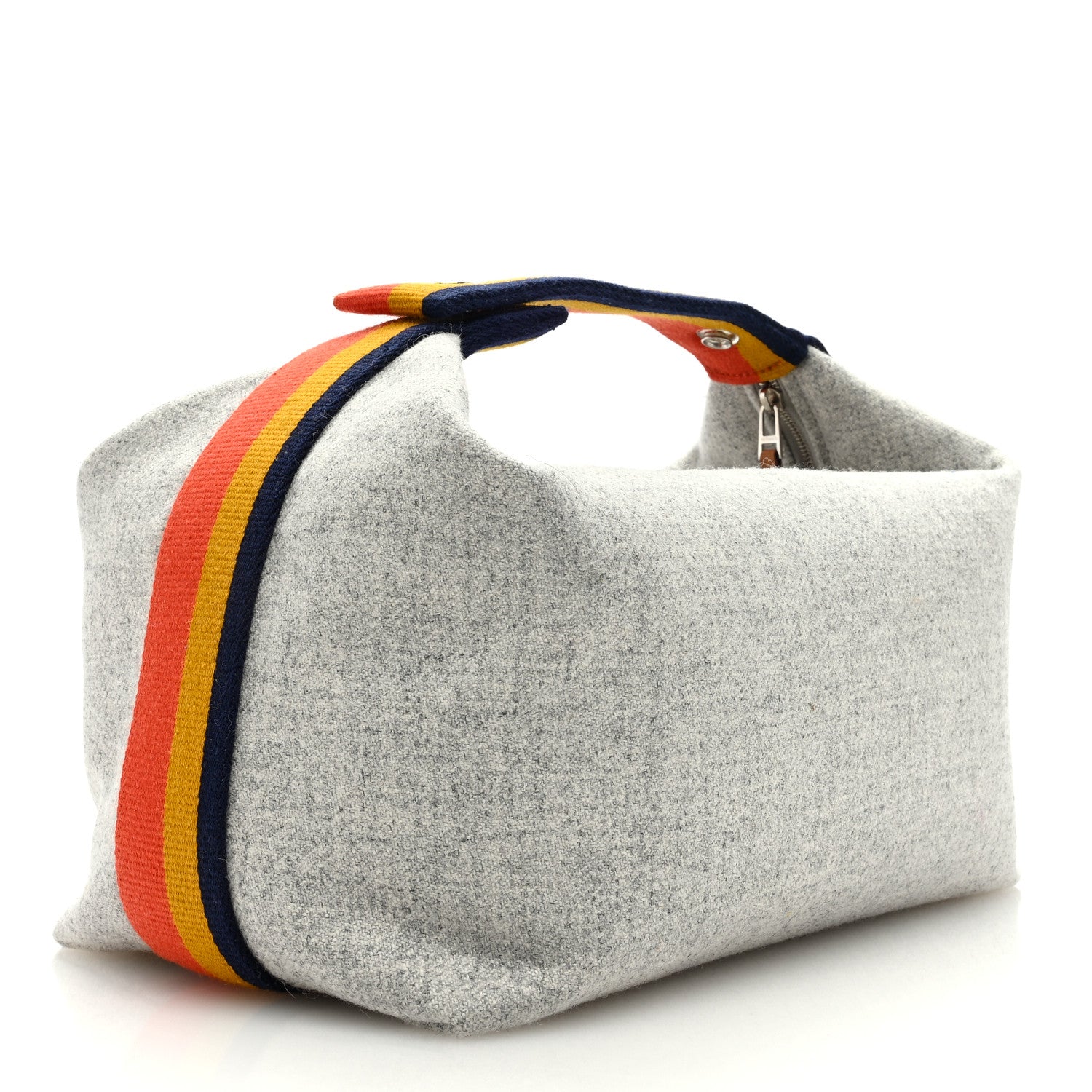 Hermes Canvas Large Bride-A-Brac Pouch Gris Flanelle 3 of 6