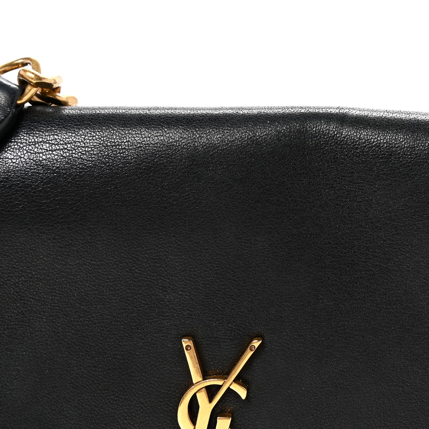 Saint Laurent Lambskin Quilted Monogram Gaby Chain Bag Black 7 of 11
