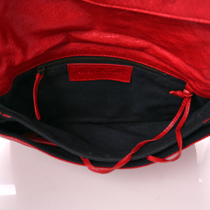 Balenciaga Agneau Classic Hardware Envelope Clutch Rouge Cardinal 5 of 8
